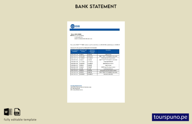 listo para imprimir plantilla de word   declaración del Banco Conjunto de Desarr